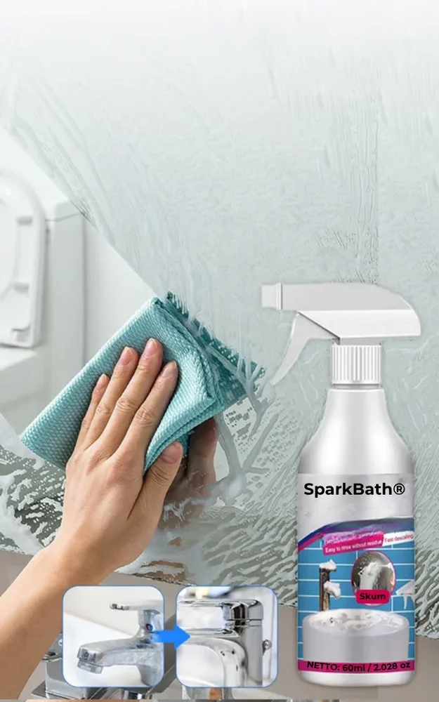 SparkBath® | Ditt badrum har aldrig varit så enkelt att rengöra - Bild 1