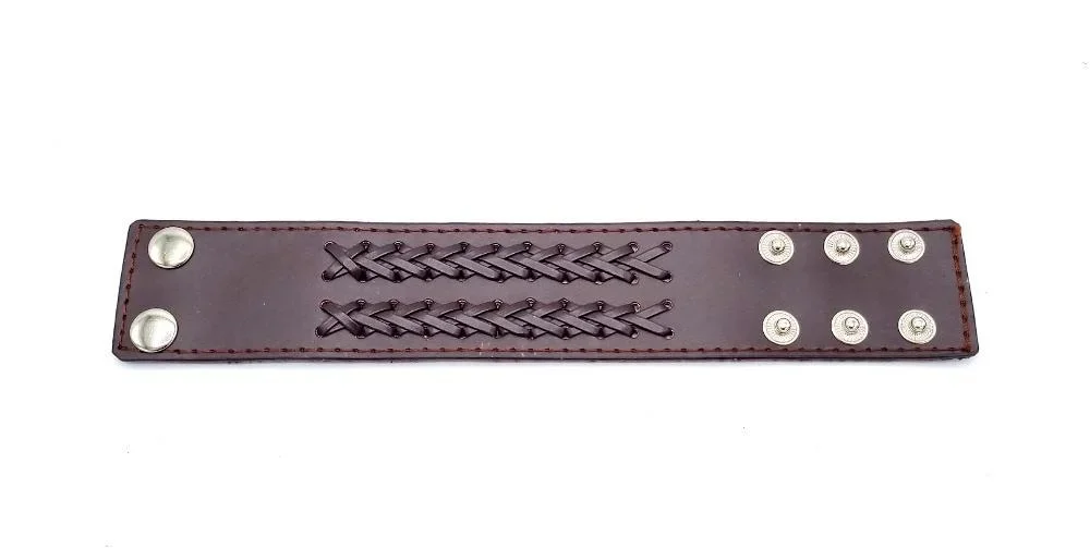 Brun armband med snörning - Bild 2