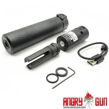 Angry Gun QD SOCOM556 lyddæmper med AT2000R tracer, 14 mm CCW - Bild 1