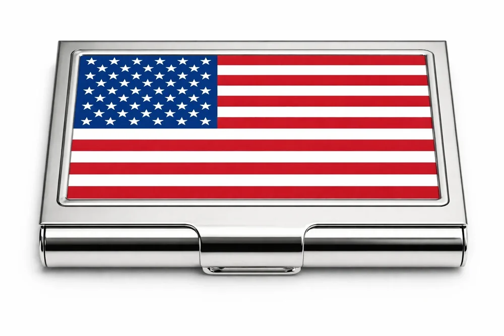 Korthållare - USA flagga - Bild 1