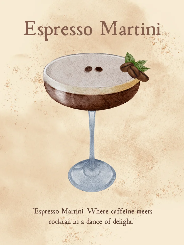 Espresso Martini Poster Espresso Martini Poster