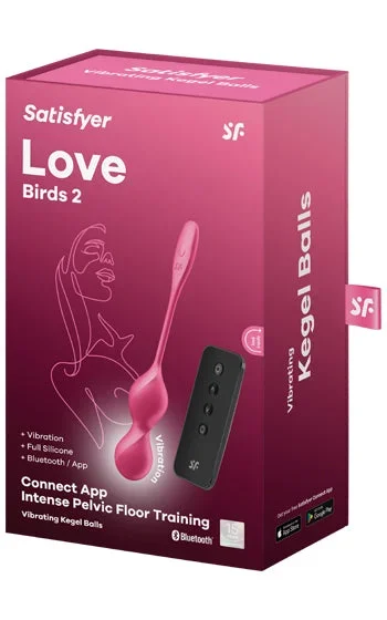 Satisfyer Love Birds 2 – Vibrerande knipkulor med tyst och fjärrstyrd vibrator - Bild 3
