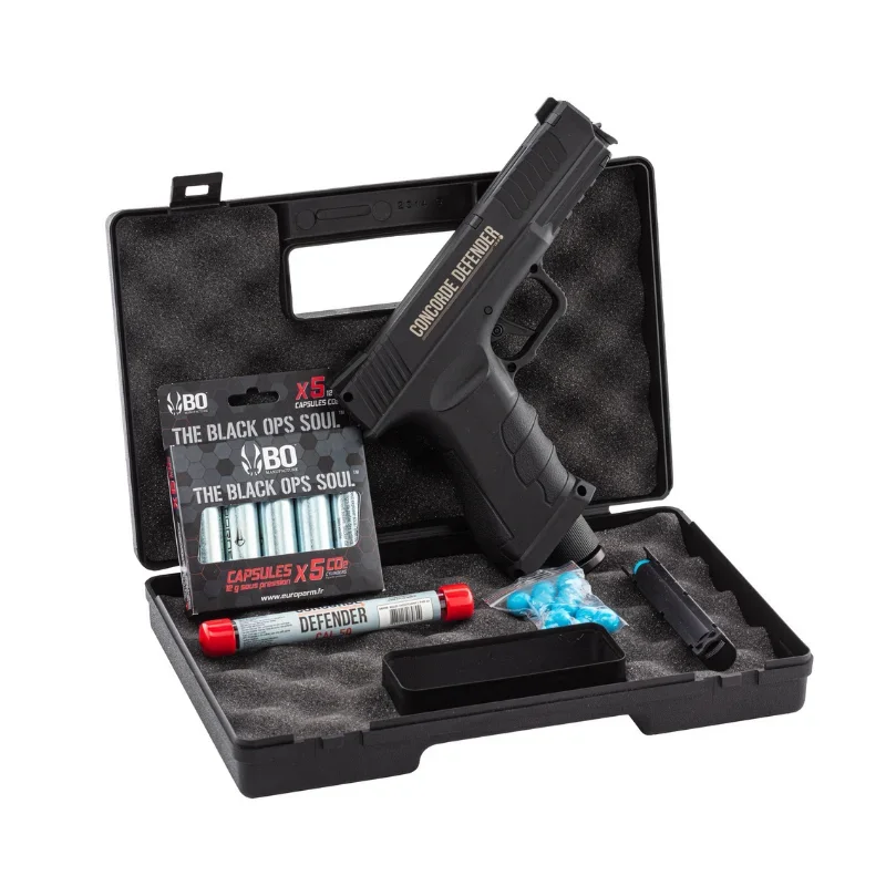 Concorde Defender CD50 Defense Pistol pakketilbud – 13 Joule Concorde Defender CD50 Defense Pistol pakketilbud – 13 Joule