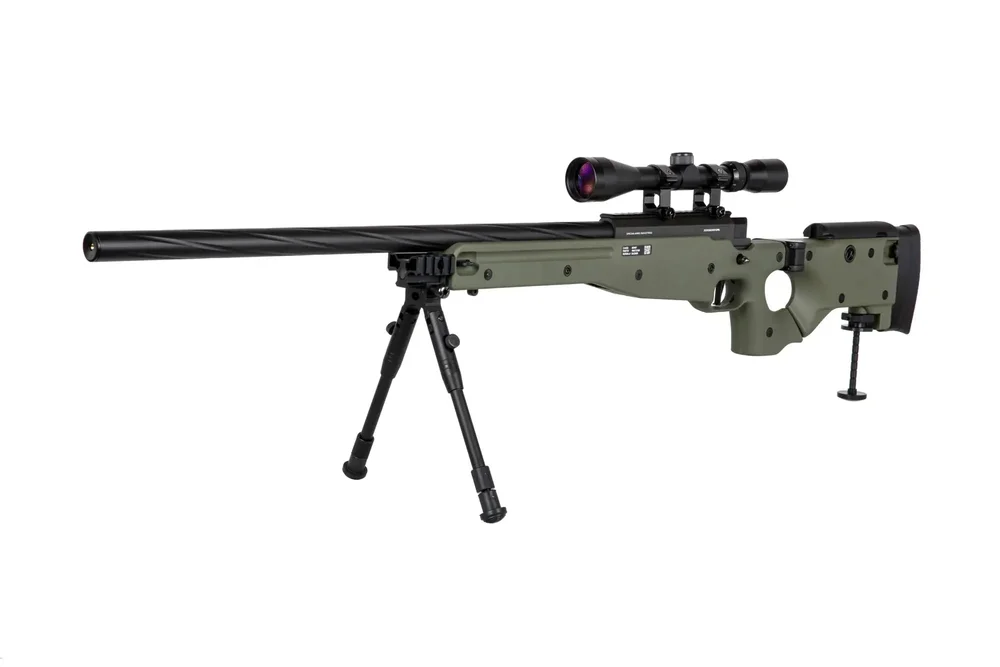 Specna Arms SA-S14 sniper airsoft rifle with scope and bipod Olive - Bild 2