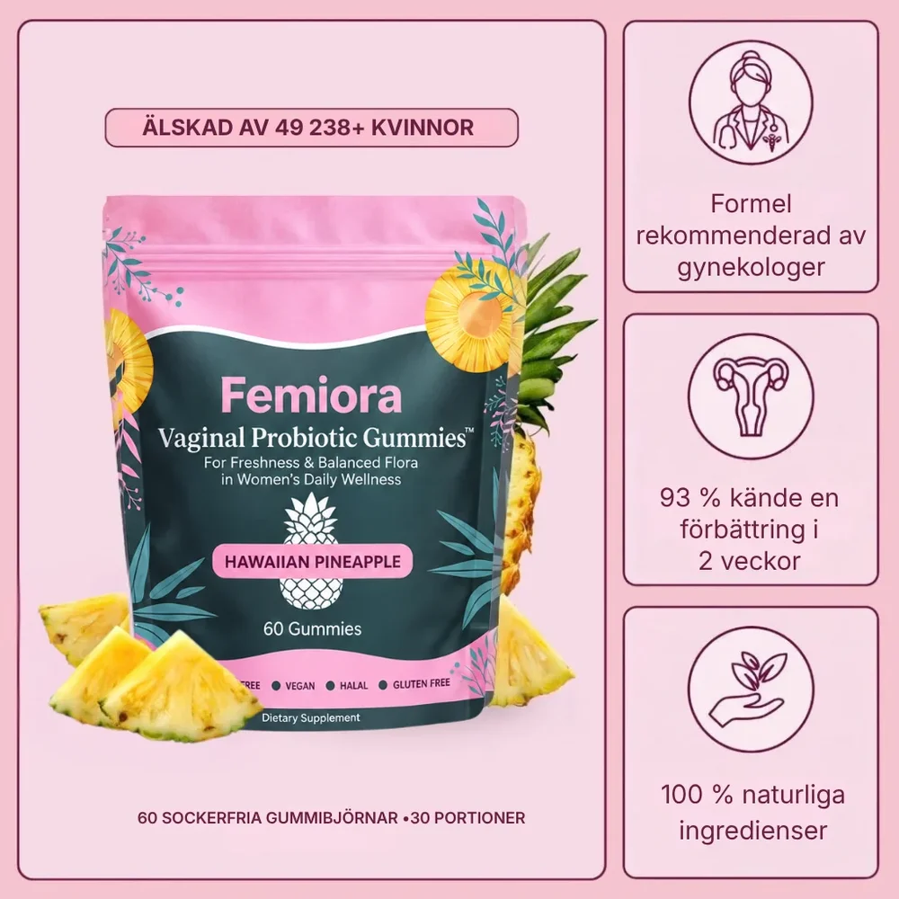 Femiora® Probiotika för slidan | Utvecklad i samarbete med gynekologer för en hälsosam pH-balans och naturlig friskhet. - Bild 1