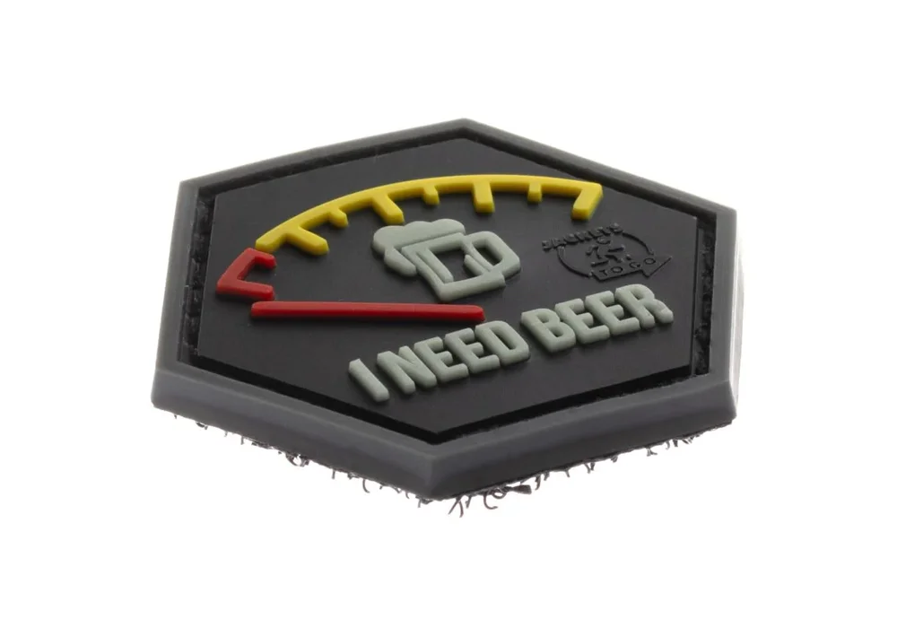 I Need Beer Red - Patch - Bild 2