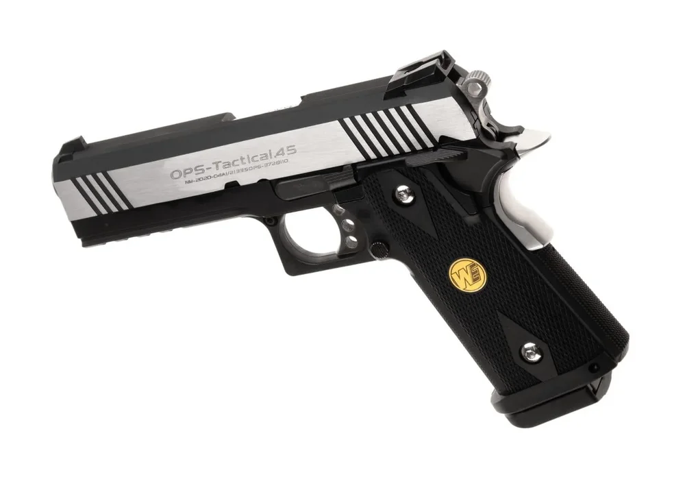 WE Hi-Capa 4.3 OPS Full Metal GBB - Silver - Bild 2