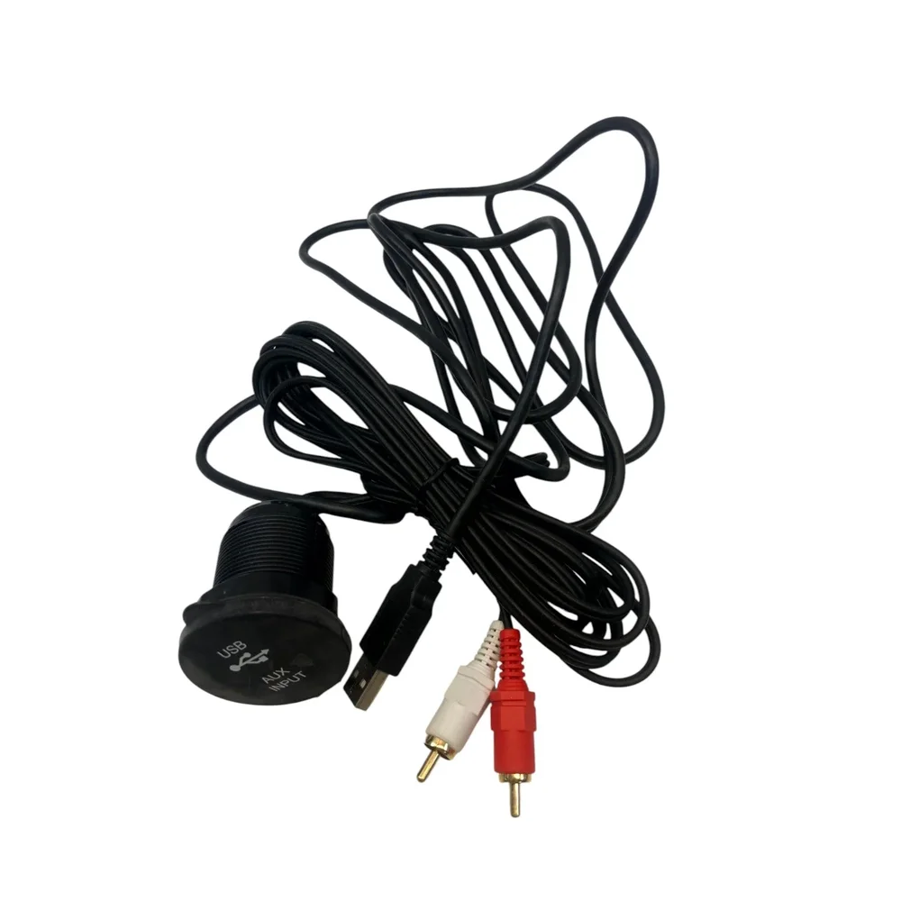 AUX/USB-port Panelmonterad multifunktionskabel för ljud/ström/USB-anslutning - Bild 2