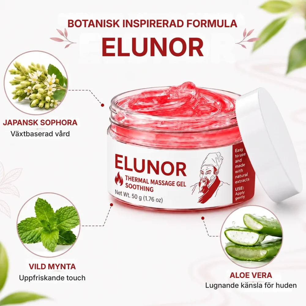 Elunor® | Professionell termoaktiv gel för muskler och leder – riktad komfort vid ömhet, stelhet och spänningar - Bild 1