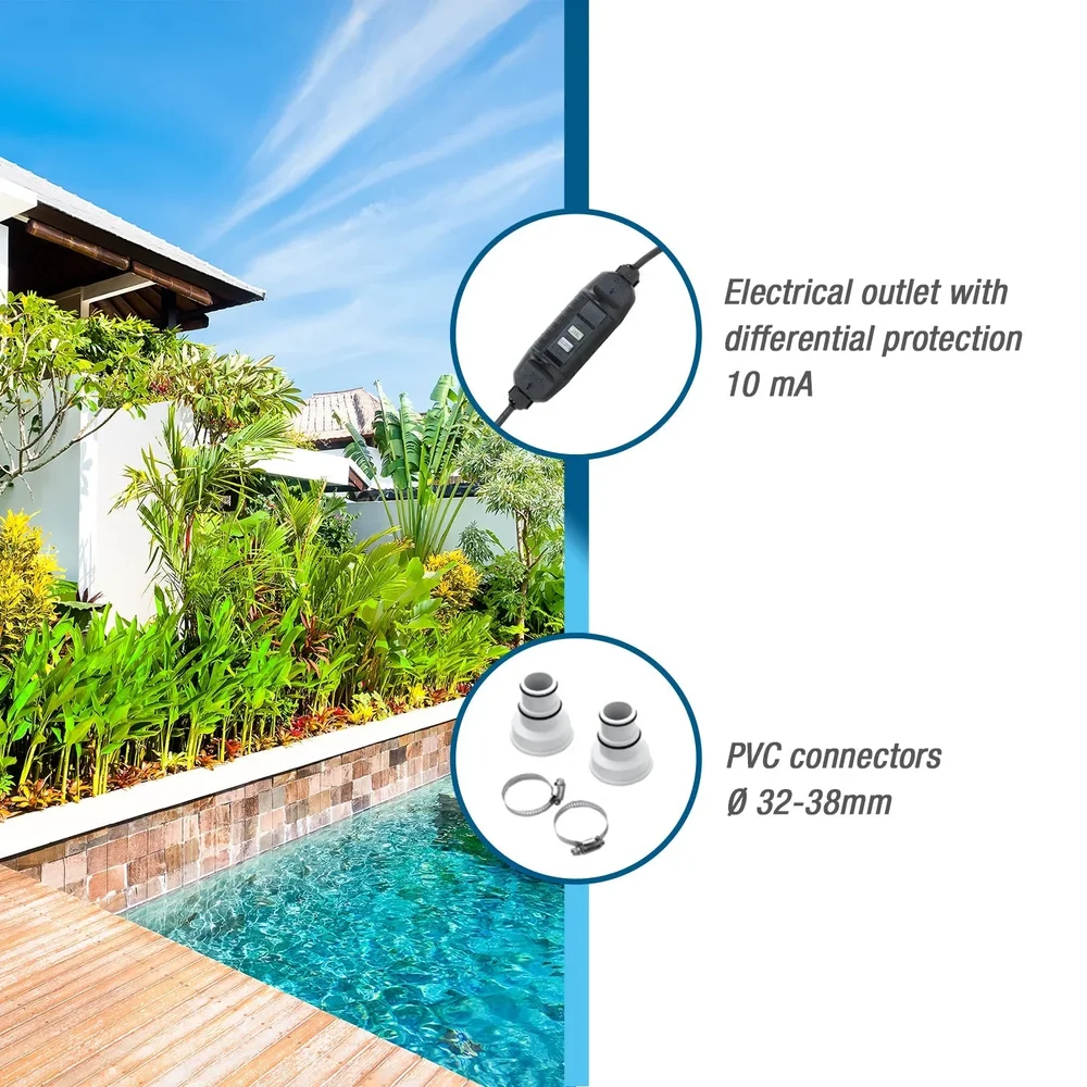 Poolex Nano Action 3 kW – Poolvärmepump för ovanmarkspool upp till 21 m³ - Bild 2