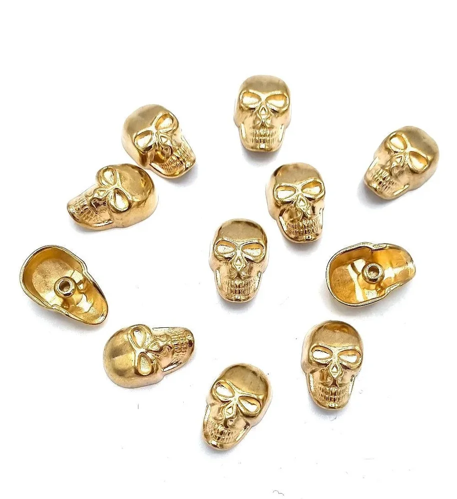 Lösa Nitar - Guld Döskalle 25 stycken - Bild 1