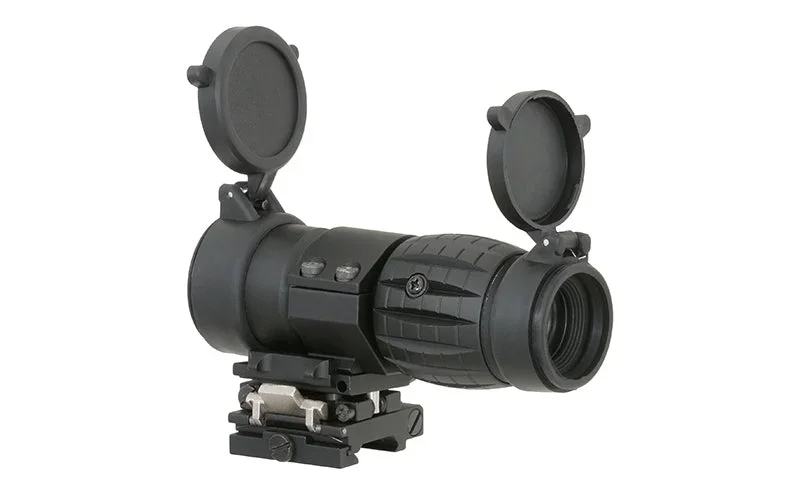 Taktisk 3x magnifier med flip-to-side montage – sort - Bild 2