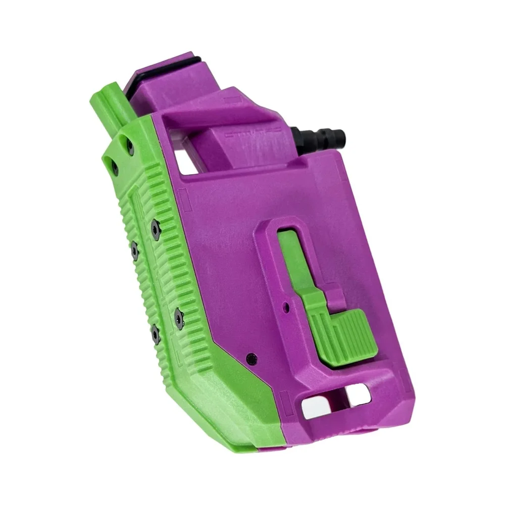 CTM Hi-Capa HPA M4 AEG Magasinadapter med 90° vinkel – Lilla/Grøn - Bild 2