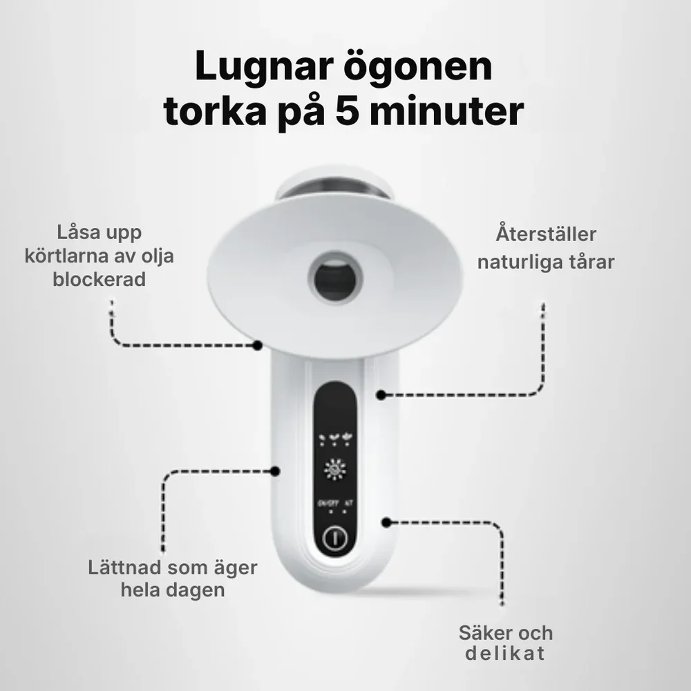 Oculiva® | Terapeutisk ångapparat – Verklig lindring vid torrhet, sveda, irritation, ögoninflammation och svullnader under ögonen - Bild 3
