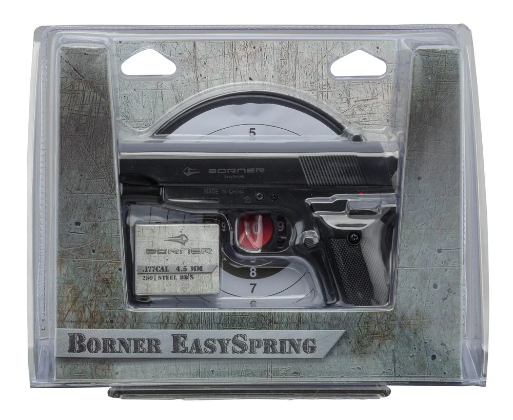 Borner EasySpring 4,5 mm BB luftpistol – inkl. mål og 250 stålkugler - Bild 2