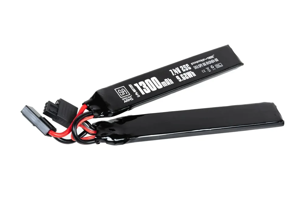 Battery Li-Po Specna Arms x Gens Ace 1300 mAh 25C 2-module 7.4V Tamiya mini G-Tech - Bild 2