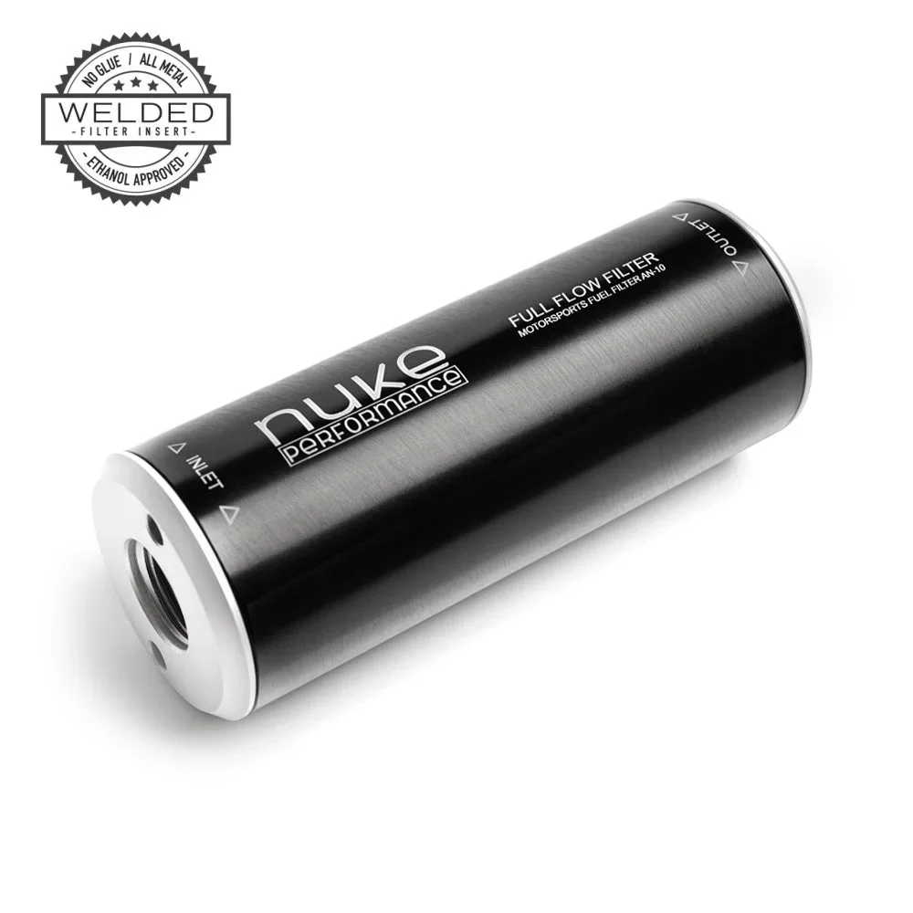 Fuel filter Slim 100 micron AN-10 – Welded element in stainless steel Fuel filter Slim 100 micron AN-10 – Welded element in stainless steel