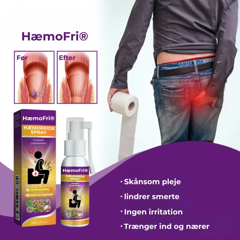 HæmoFri® | Detta är det bästa sättet att behandla och förebygga hemorrojder - Bild 1