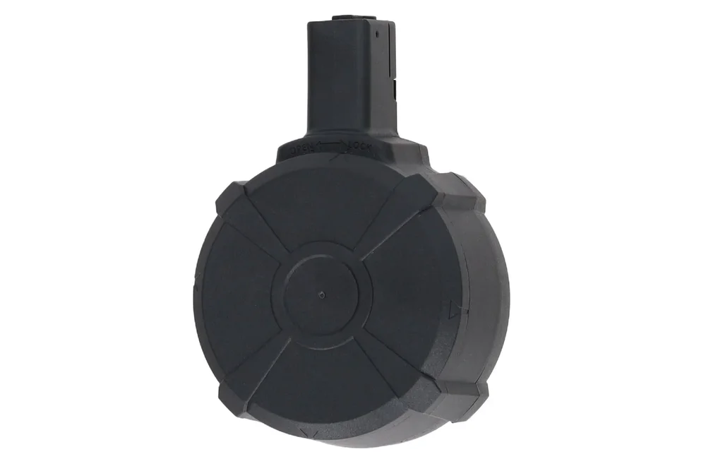 Specna Arms 850-round electric drum magazine for the SA-J20 AEG – Black - Bild 1