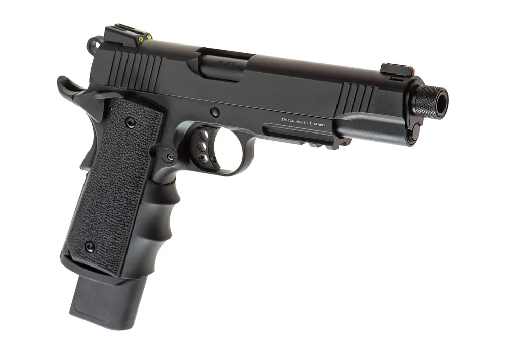 Army Armament M1911 Extended Full Metal GBB – Black Army Armament M1911 Extended Full Metal GBB – Black