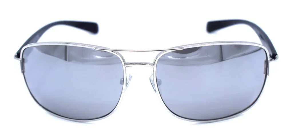 Silverfärgade solglasögon - Spegellinser - Bild 1