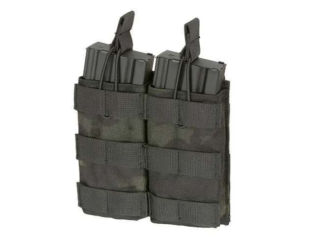 Modulær Double magasinlomme med åben top til 5.56 – Multicam Black Modulær Double magasinlomme med åben top til 5.56 – Multicam Black