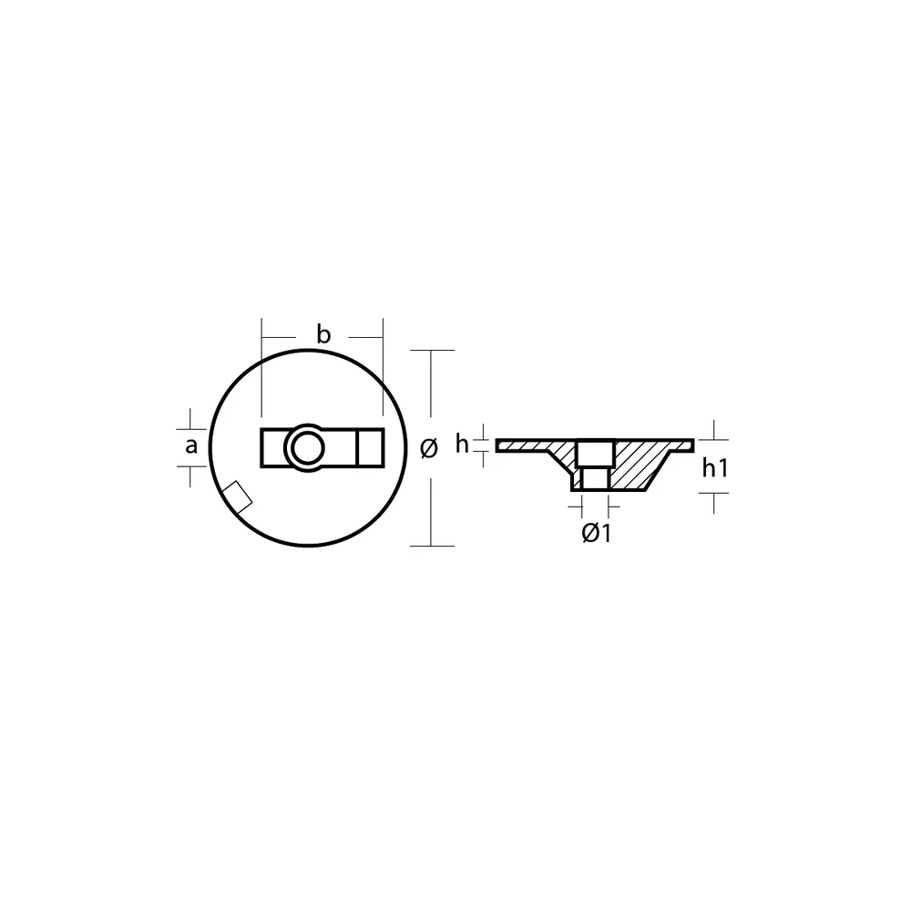 Zinkanod Mercury/Mercruiser, motoranod, M76214-4, 0.290KG/0,64LB, R800835 - Bild 2