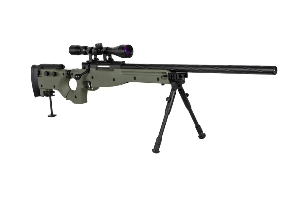 Specna Arms SA-S14 sniper airsoft rifle with scope and bipod Olive - Bild 3