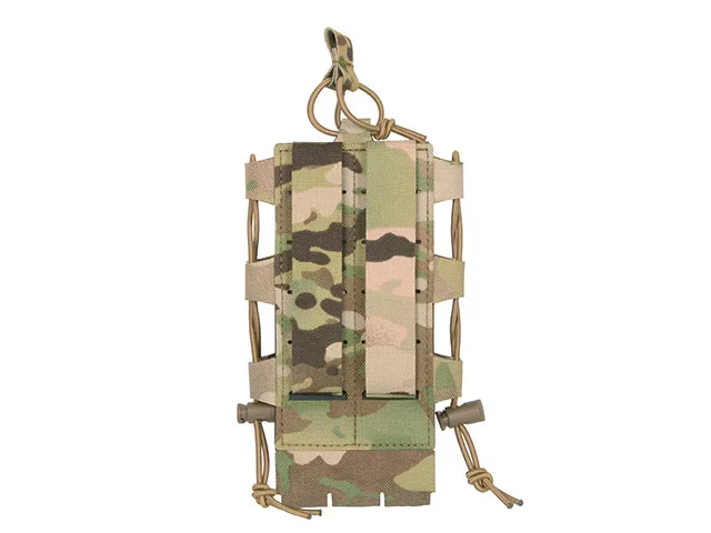Justerbar radio- og flaskelomme med shockcord, laser-cut – Multicam - Bild 2