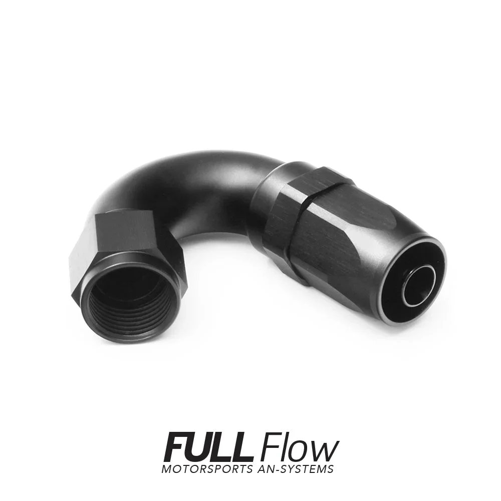 Full Flow AN Hose End Fitting 150 Degree AN-8 Full Flow AN Hose End Fitting 150 Degree AN-8