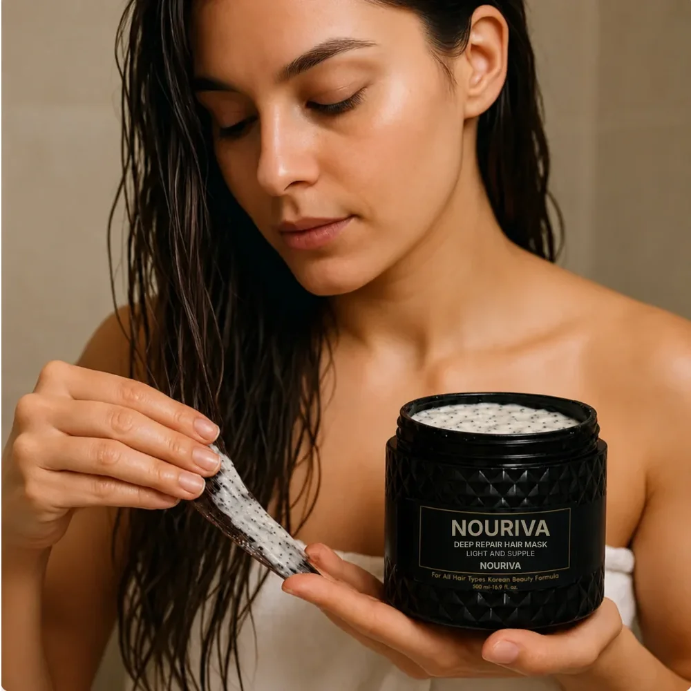 Nouriva® | Koreansk hårinpackning med kaviar — 3-stegs återuppbyggnad - Bild 1