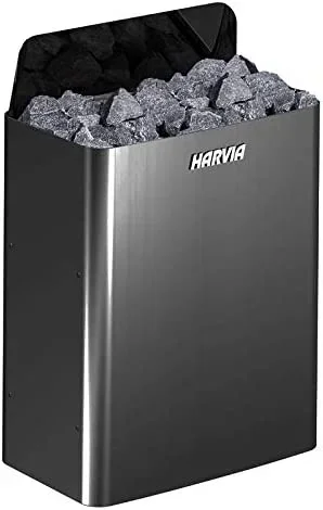 Harvia Wall Black 9,0 kW Bastuaggregat – utan styrenhet (väggmontera Harvia Wall Black 9,0 kW Bastuaggregat – utan styrenhet (väggmontera