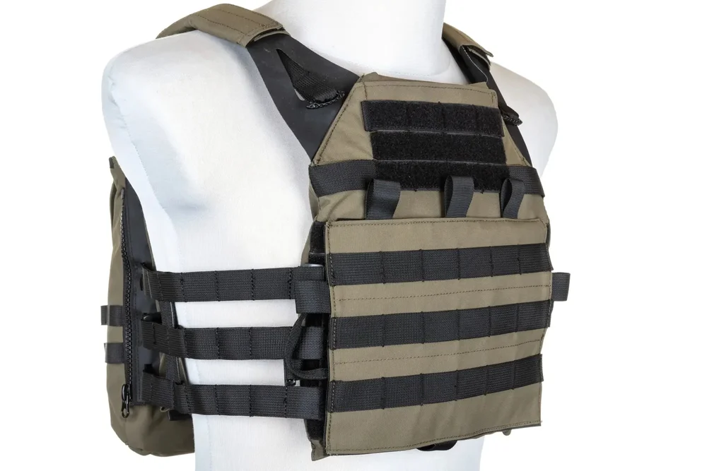 Specna Arms Tactical Plate Carrier type waistcoat with assault panel Ranger Green - Bild 3