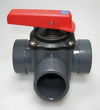 PVC Ventil 50mm 3-väg PVC Ventil 50mm 3-väg