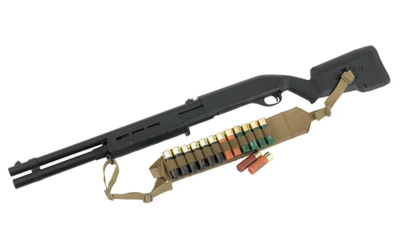 Taktisk shotgun-sling med holder til 12 patroner – sort - Bild 2