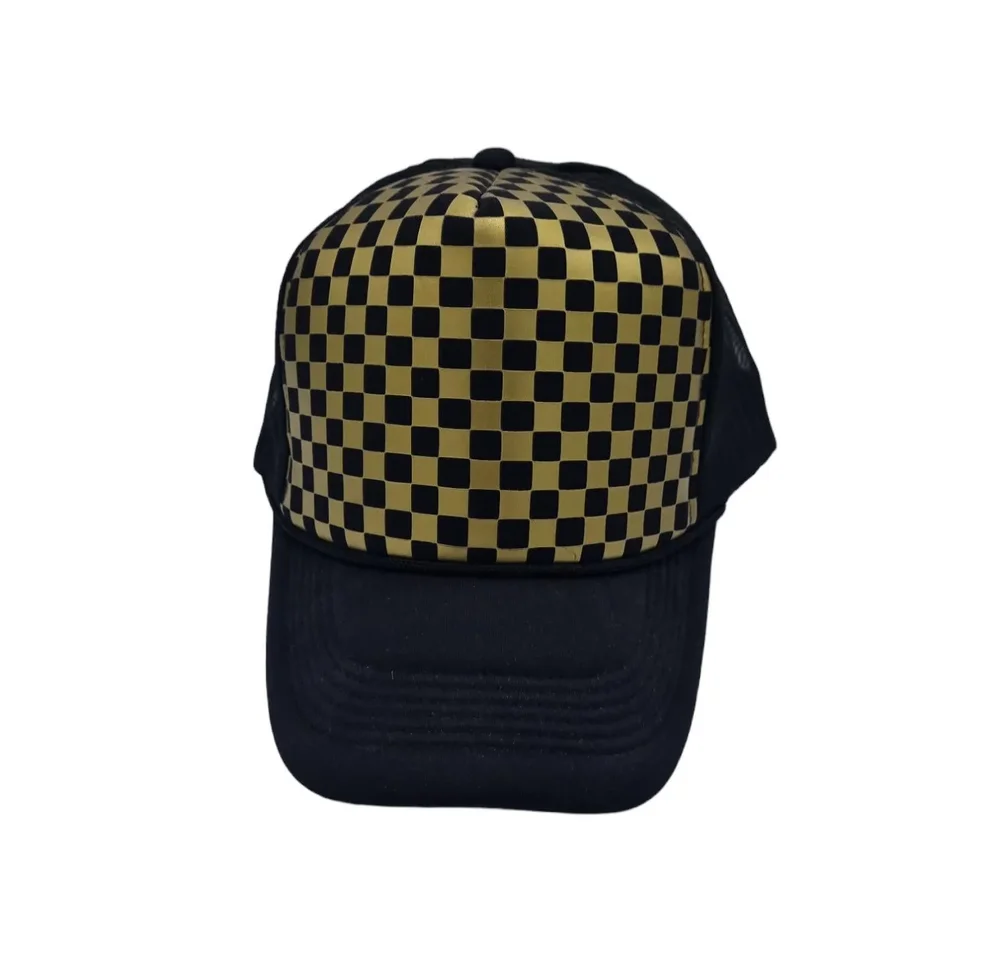 Gold Checkered - Trucker keps - Bild 1