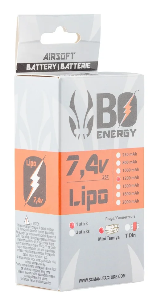 1 stick 2S 7.4V 1200mAh 25C Lipo battery Peq - Bild 3