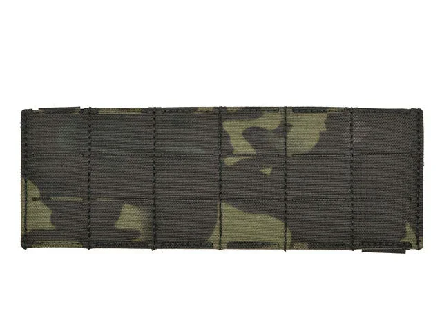MOLLE-panel 6x3 til chest rig-harness, laser-cut – Multicam Black - Bild 1