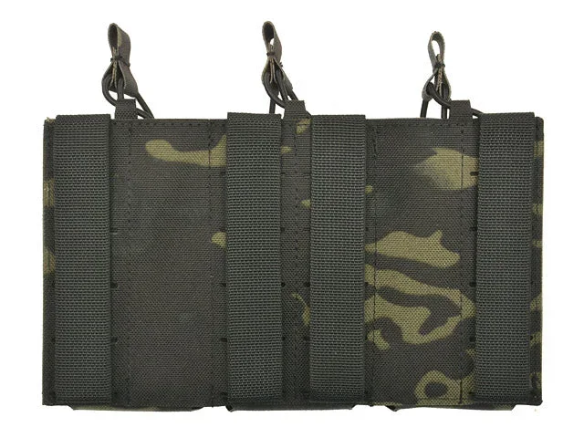 Laser-cut panel med 3 AR15-magasinlommer – Multicam Black - Bild 2