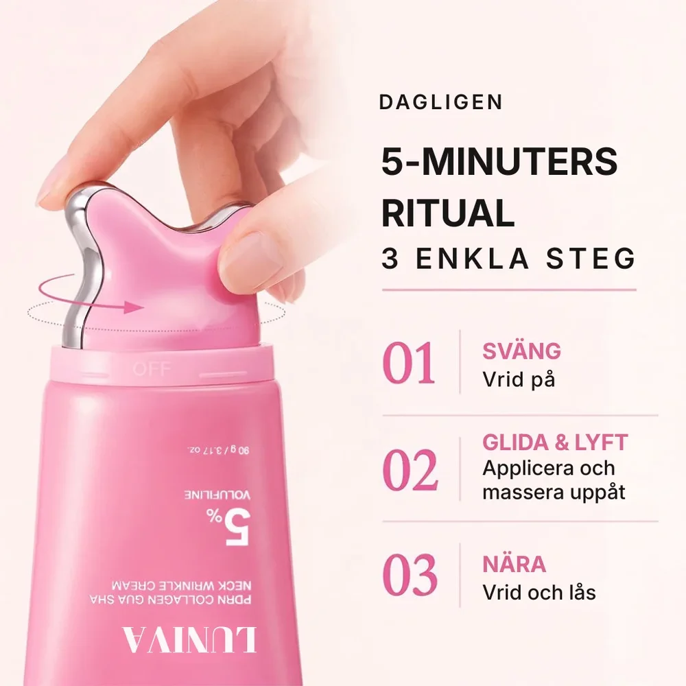 Luniva® | PDRN-kollagen Gua Sha-kräm mot rynkor i ansikte och hals - Bild 3