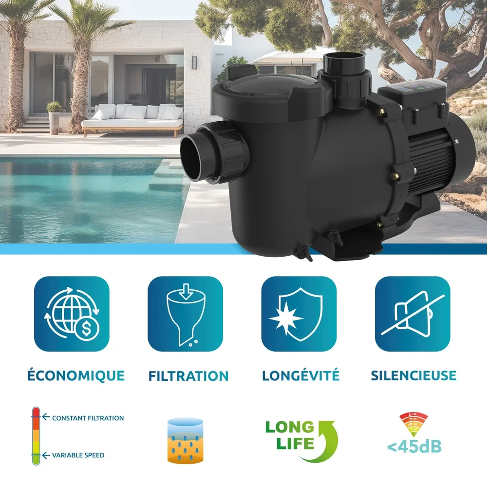Poolex Onduline 1.5 HP – Variabel Hastighet Poolpump (Energisnål & Tyst) - Bild 2