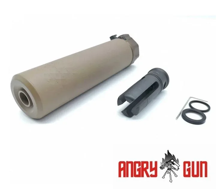 Angry Gun QD SOCOM556 lyddæmper, 14 mm CCW, fuld gravering - Bild 1