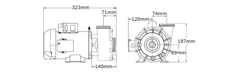 Pump Gecko CIRC-MASTER XP Serien 2" Jacuzzi / Sundance - Bild 3