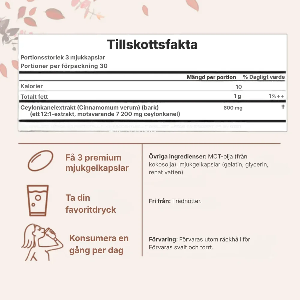 Ceyviva® | Mjukkapslar med ceylonskanel - Bild 2