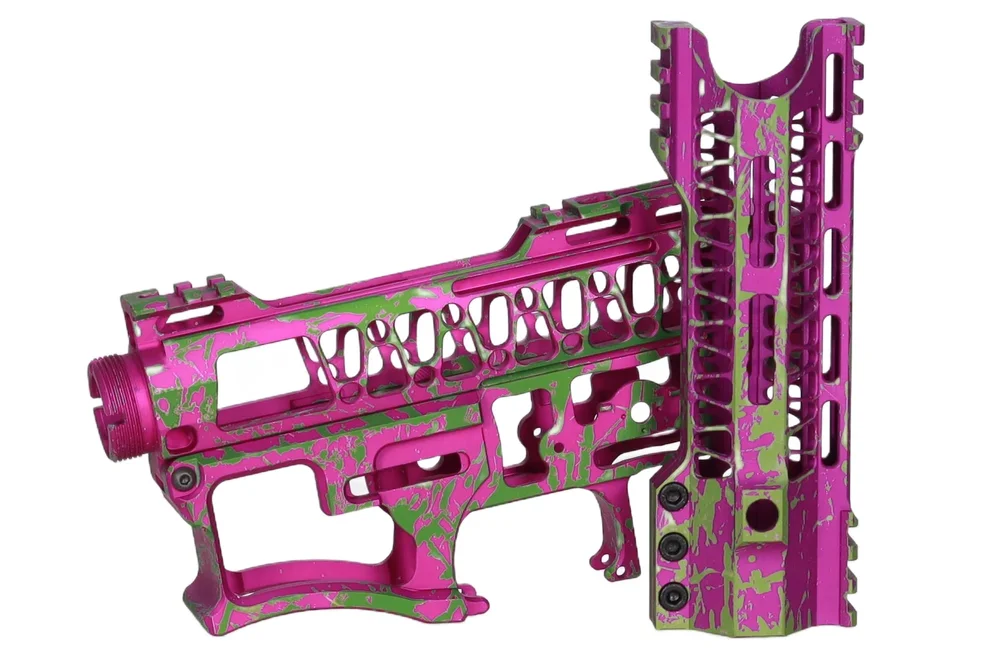 Specna Arms x Mancraft CNC Speedsoft Splash Anodised kit for M4/M16 replicas Violet Specna Arms x Mancraft CNC Speedsoft Splash Anodised kit for M4/M16 replicas Violet