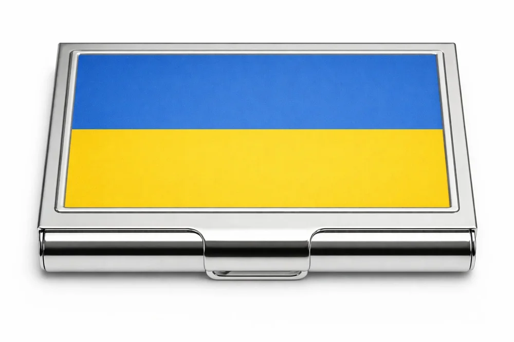 Ukraina flagga korthållare - Bild 1