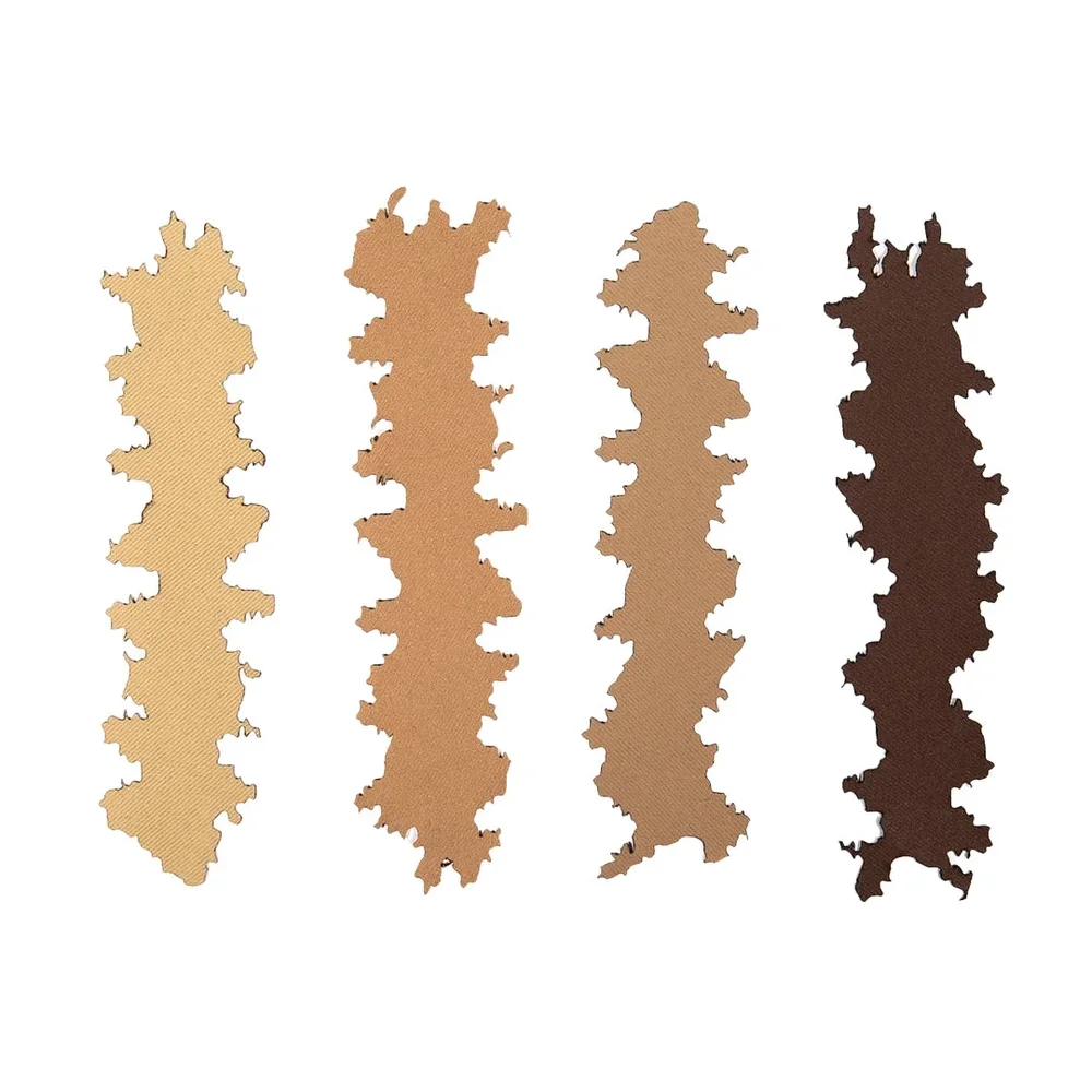 Pakke med 3D SilkLeaf Camouflage Blade, Stripes (25 stk) - Brun - Bild 2
