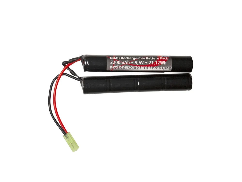 ASG Batteri – 9, 6V 2200mAh NiMH Tamiya connector ASG Batteri – 9, 6V 2200mAh NiMH Tamiya connector
