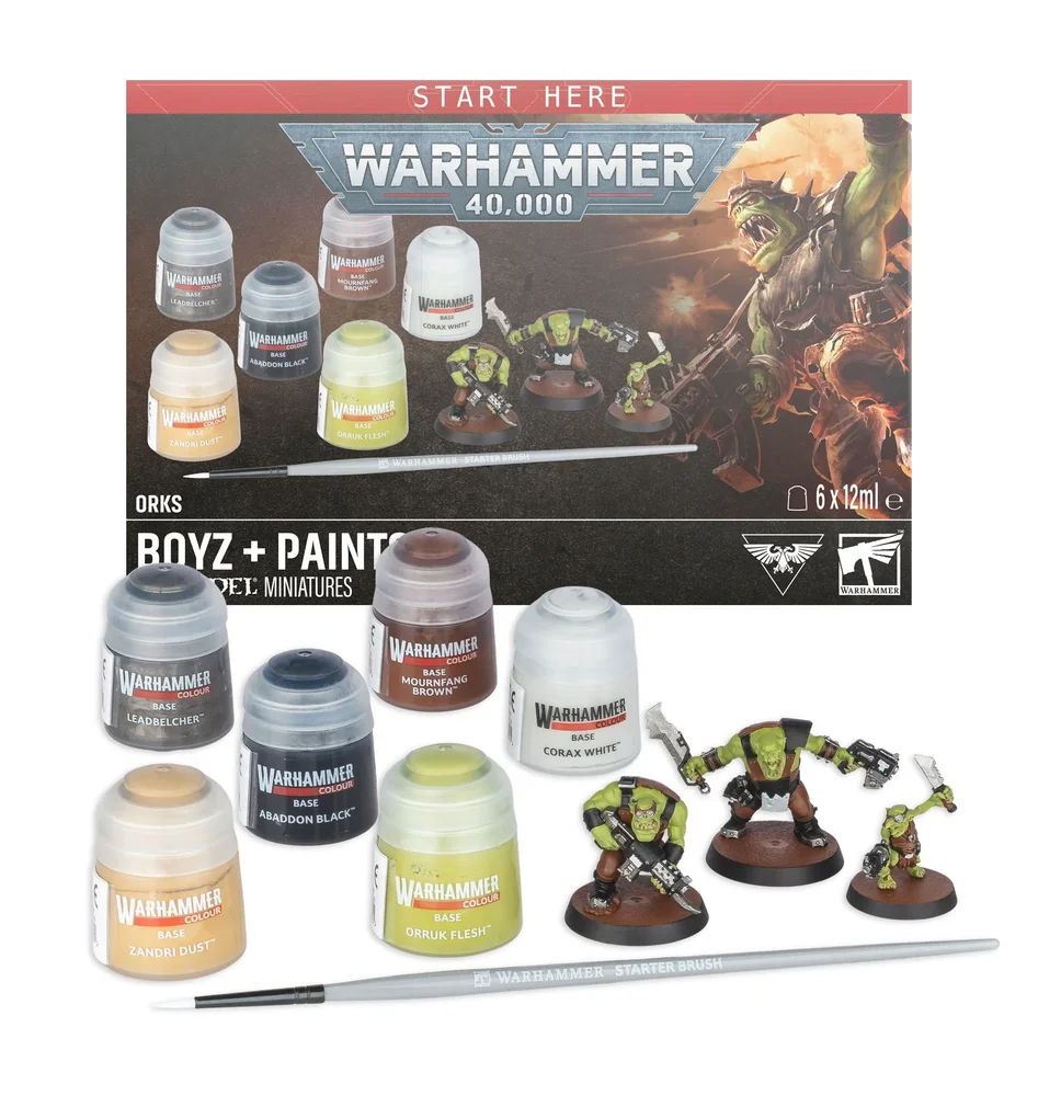 Warhammer 40.000 Ork Boyz + Paints