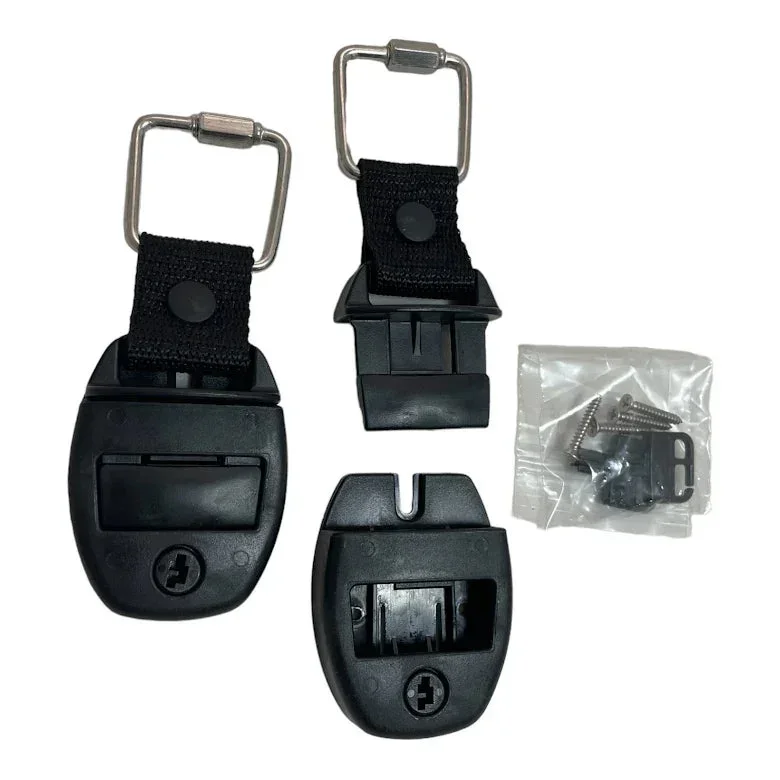 Fäste för lock med metallskarv, 2 pack Fäste för lock med metallskarv, 2 pack